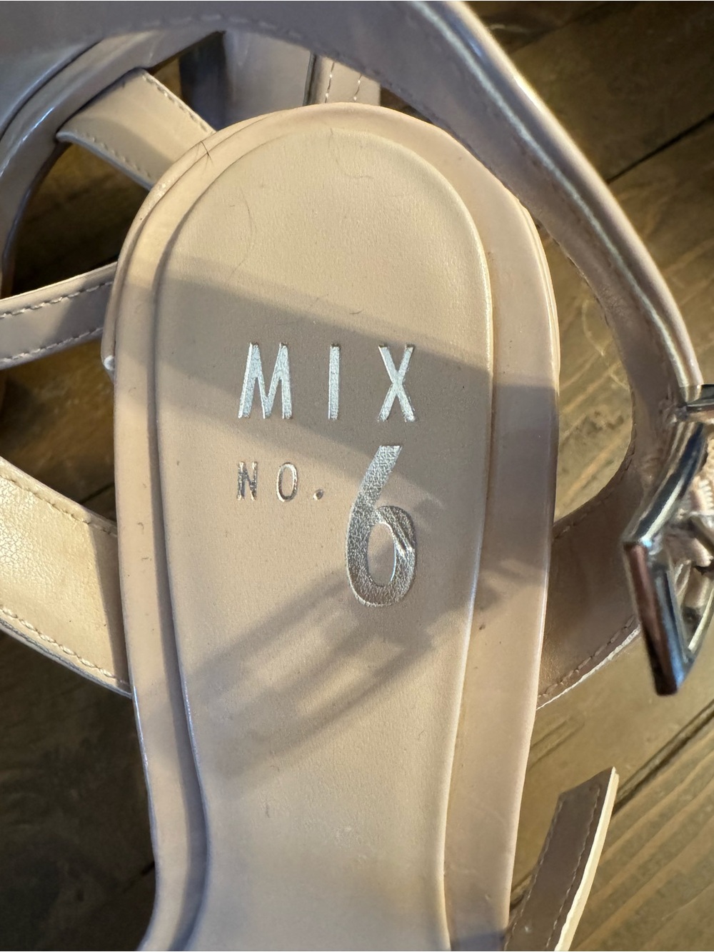Mix No. 6 Nude Strappy Block Heel Sandals